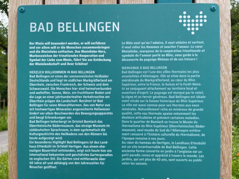 Apartamento Vogesenblick Bad Bellingen Exterior foto